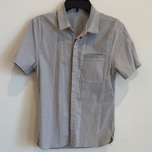 lululemon athletica Light Gray Casual Button Down Shirt